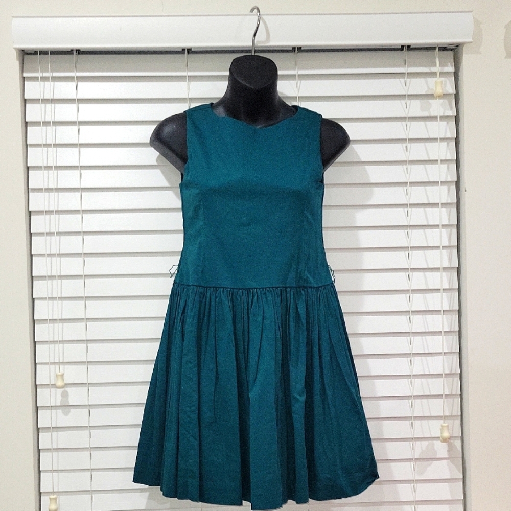 Jcrew Crewcuts Teal Sleeveless Ekegant Dress